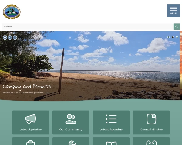 screenshot of Mapoon Aboriginal Shire Council website