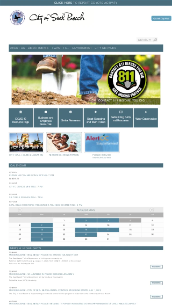 City of Seal Beach Silktide Index