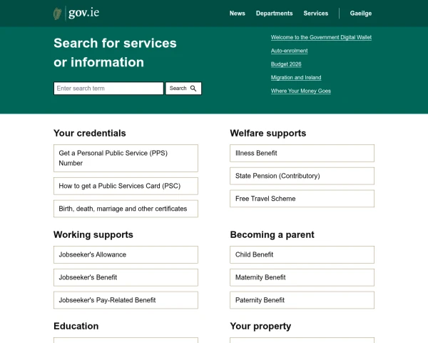 screenshot of Office of the Attorney General website