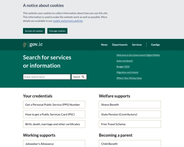 screenshot of Office of the Attorney General website