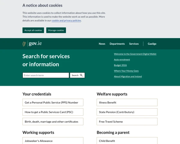 screenshot of Office of the Attorney General website