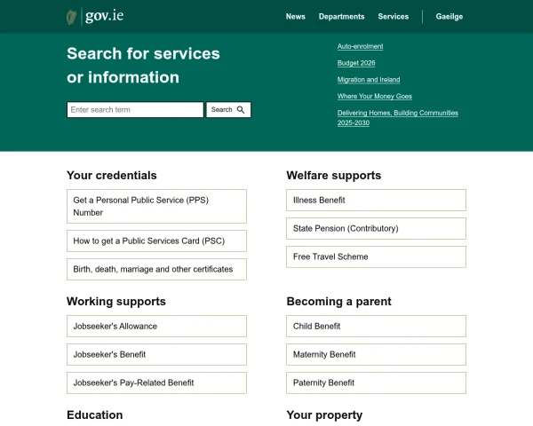 screenshot of Office of the Attorney General website