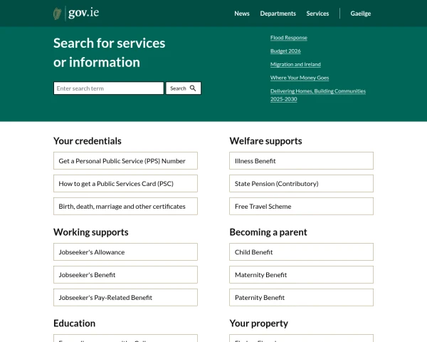 screenshot of Office of the Attorney General website