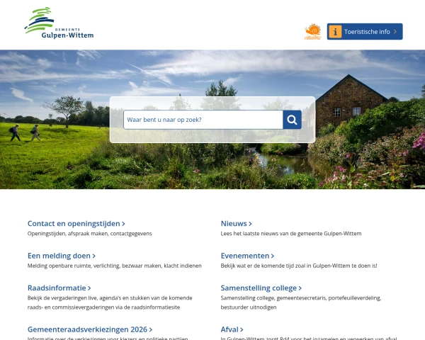 screenshot of Gulpen-Wittem website