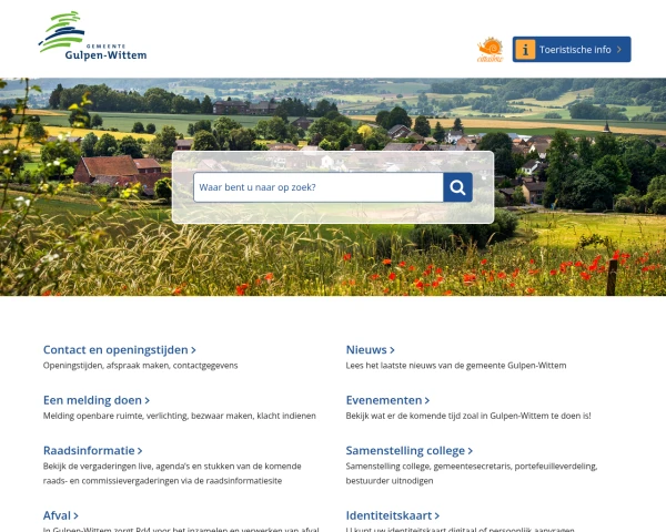 screenshot of Gulpen-Wittem website