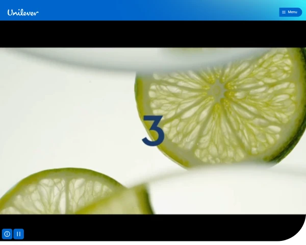screenshot of Unilever website