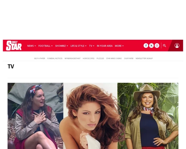 screenshot of Daily Star website