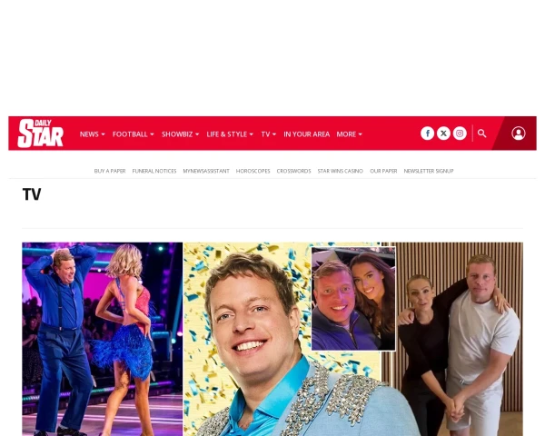 screenshot of Daily Star website